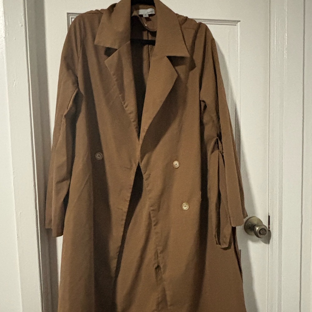 SHEIN Brown Longline Cardigan